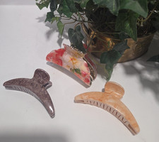 Lot of 3 Claw Butterfly Hair Clips