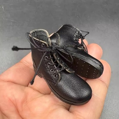 FP019 1/6 Scale Michael Wittmann Tiger Tank Commander Leather Ankle Boots Model