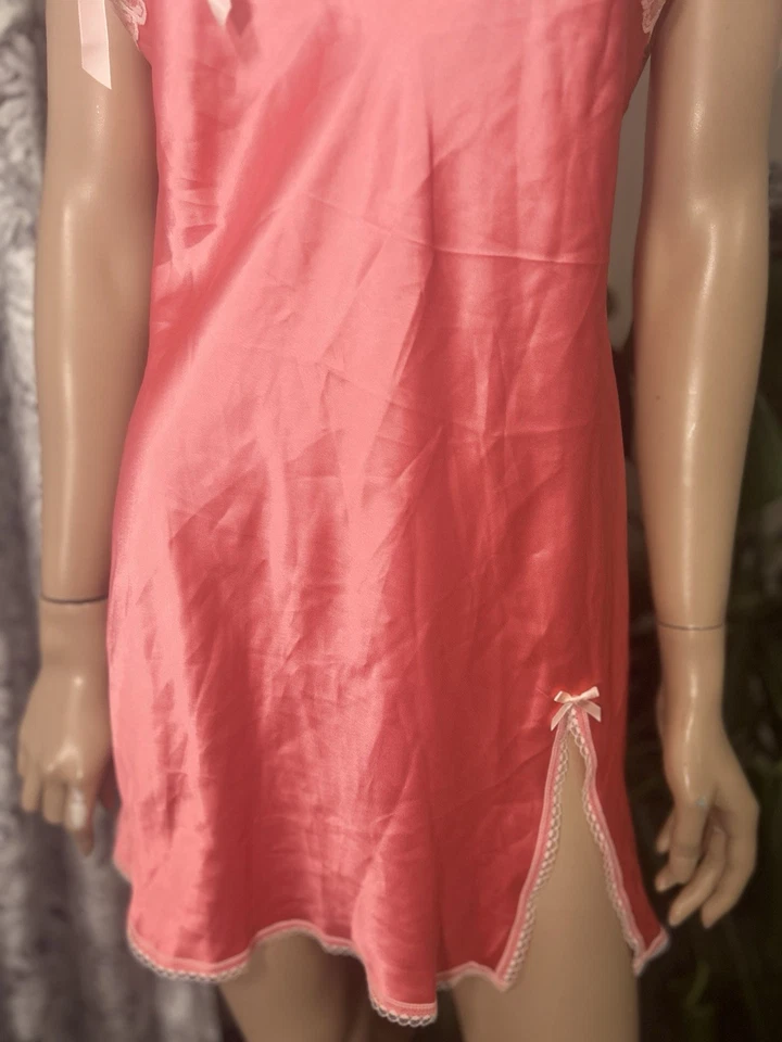 Y2K Victoria’s Secret Silky Fairy Slip Dress Babydoll Lingerie Sz M - Image 3 of 4