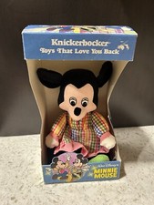 NEW IN BOX 1980 WALT DISNEY KNICKERBOCKER MINNIE MOUSE SOFT PLUSH DOLL