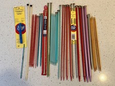 Large Lot Knitting Needles Aluminum, Plastic, Wood Boye, Sears, Bernat,Brittany