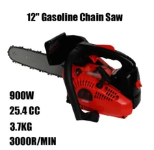 Handheld Gasoline Chain Saw Powered Pruning Chainsaw Cutter Cutting Wood Tree