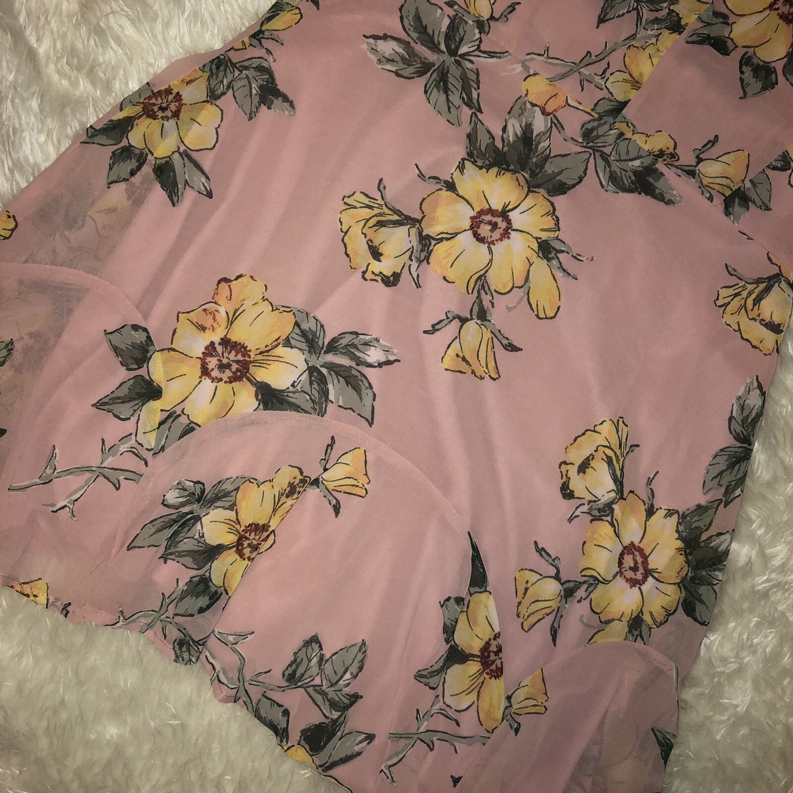 FILA Mini abito floreale manica svasata ROW A taglia media