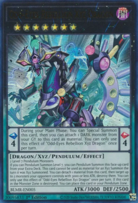 Odd-Eyes様 1X NM Odd-Eyes Rebellion Xyz Dragon - BLMR-EN005 - Ultra Rare 1st