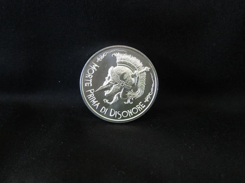 Latin Allure Series Morte Prima Di Disonore 1 oz Silver USA Capsuled BU Round