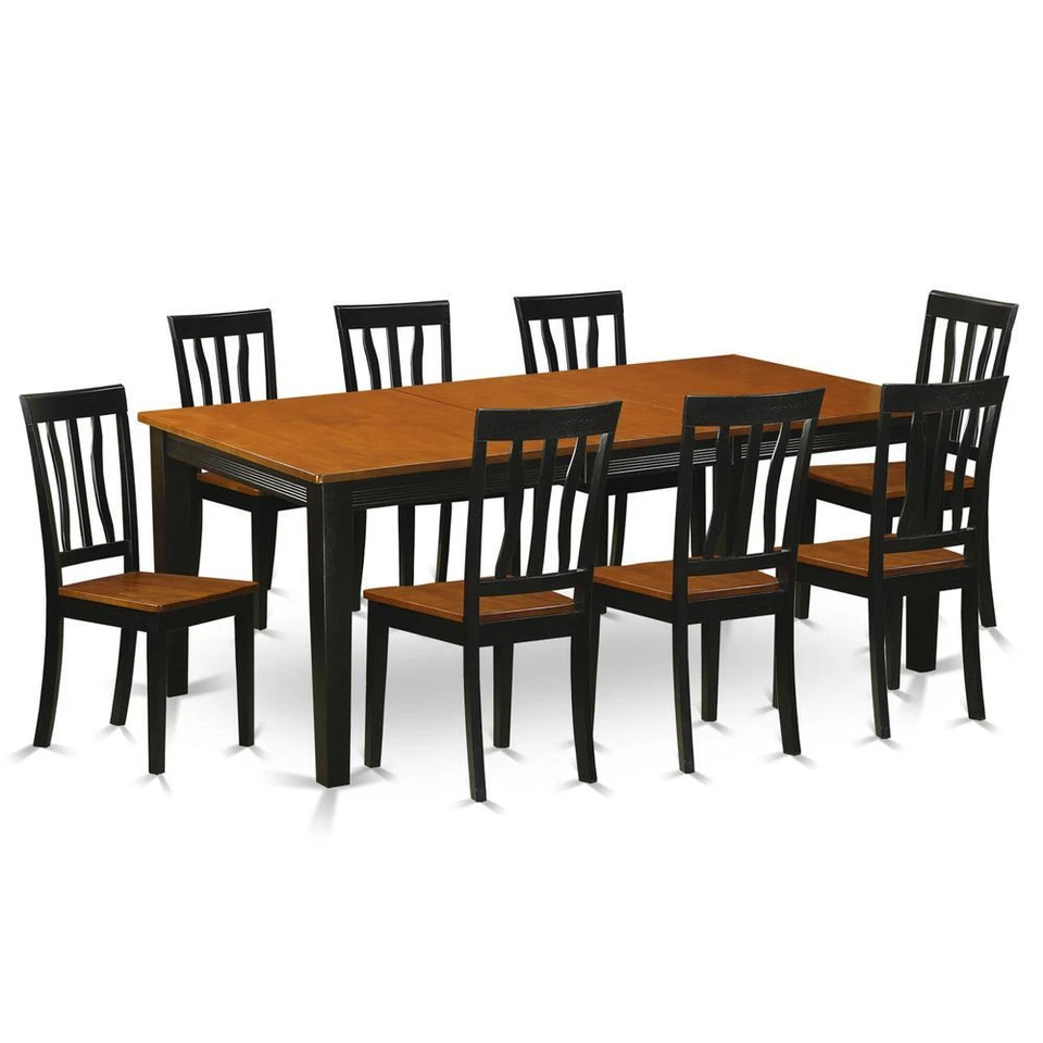 9  PC  Dining  set-Dining  Table  with  8  Wooden  Dining  Chairs - Image 4 of 4