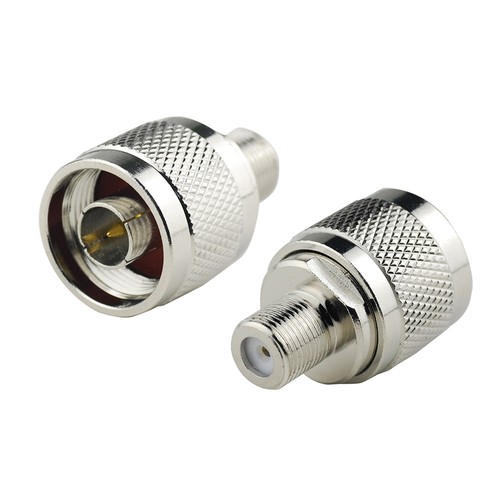 Paquete de 10 Conector Adaptador de RF Tipo N Macho a F Hembra Aleación de Zinc | eBay