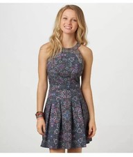 American Eagle Outfitters Dress Paisley Mixed Pattern Multicolor Floral Printed