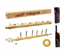 NEW raw Tuberator Bamboo 7 Cone + Raw Phoenix Lighter +Raw Extendo Lighter