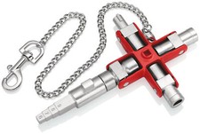 KNIPEX Schaltschrank-Schlüssel Universal Bau 00 11 06 V01 gängige Schließsysteme