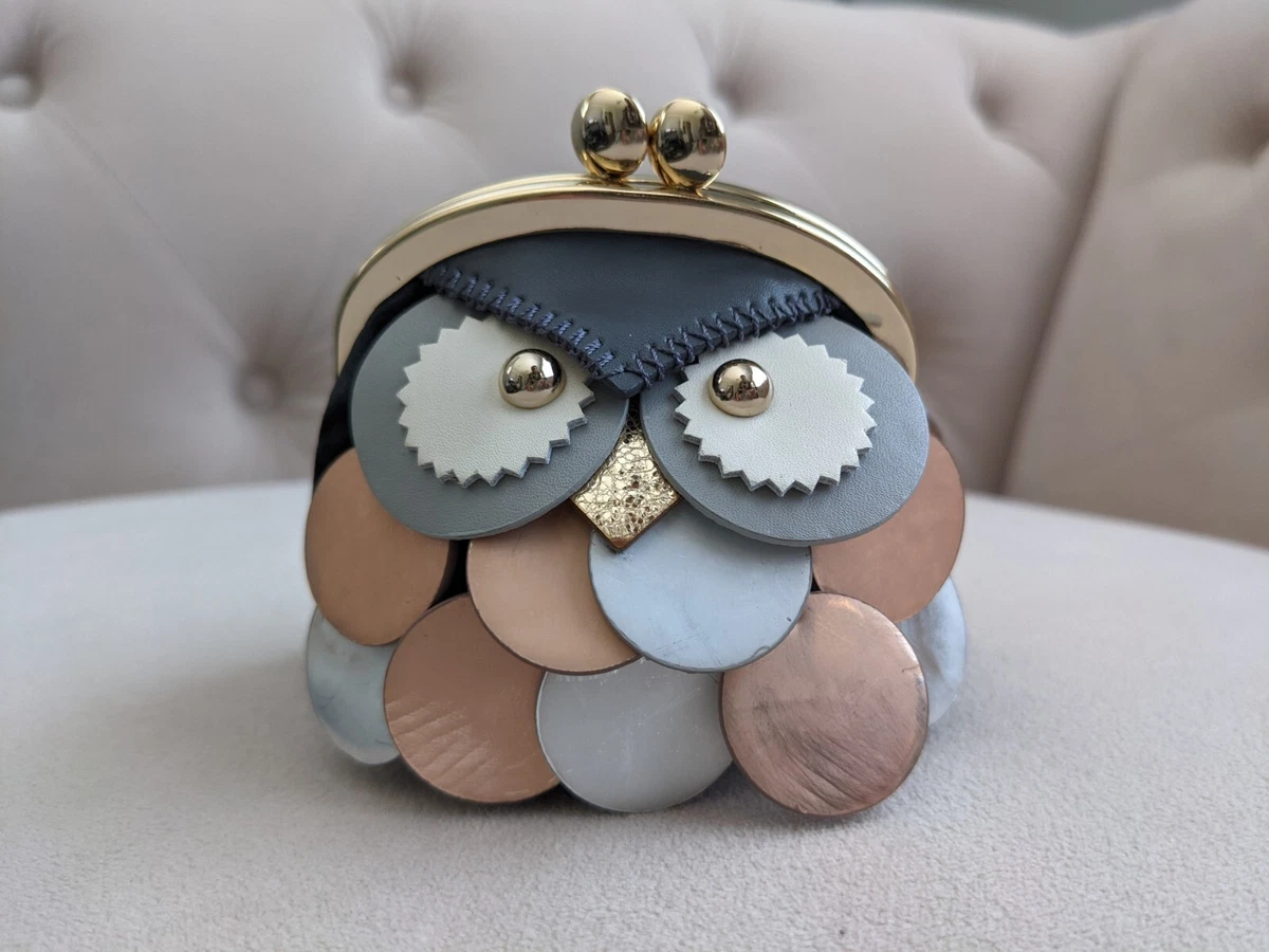 NWT Kate Spade New York Sequin Patent Leather Owl Coin Purse