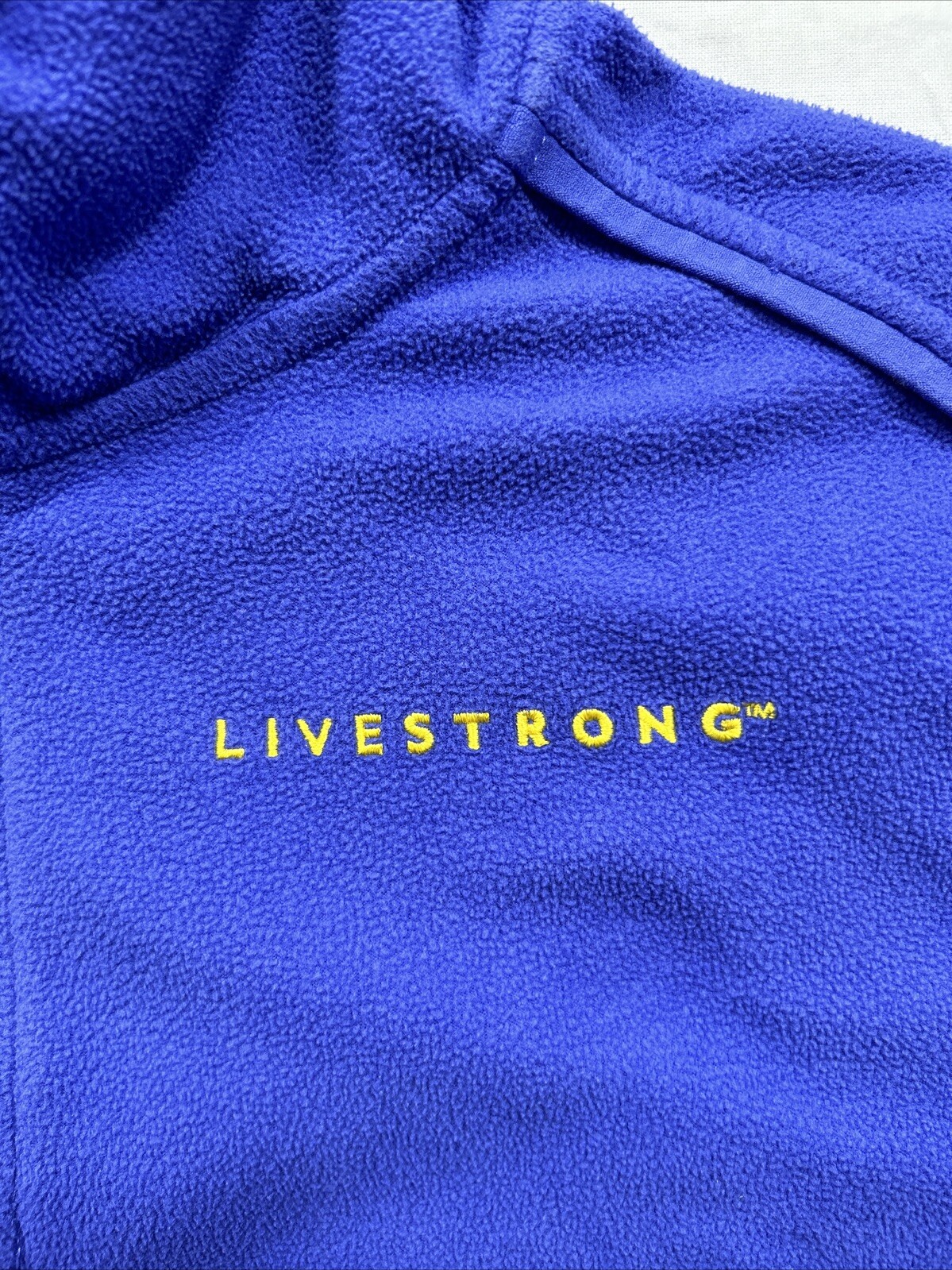 Vintage Nike Livestrong Purple Full-Zip Fleece Jacket Women’s Size L 12-14 thumbnail 16