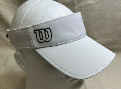 Wilson W Tennis White Visor Hat Cap 