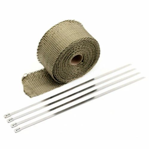 15M Exhaust Header Pipe Wrap Insulation Shield Tape For HONDA CRF250R/X CRF230F - Image 2 of 4