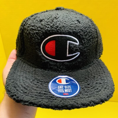 Champion Mens Cap Fuzzy Sherpa Black 