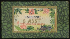 INCENSE - PERFUMES AND COLORS - ALTE PAPPSCHACHTEL - OHNE INHALT