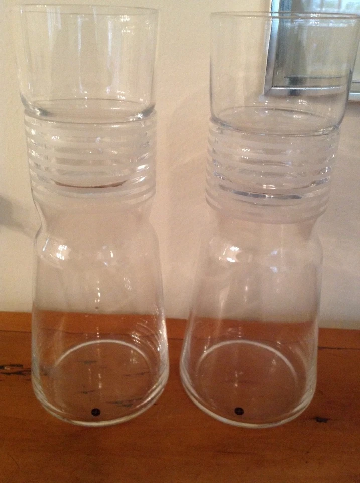 1 Sagaform Water Carafe & Glass - Hand Blown Sweden - Sell New for $84 - Image 3 of 4