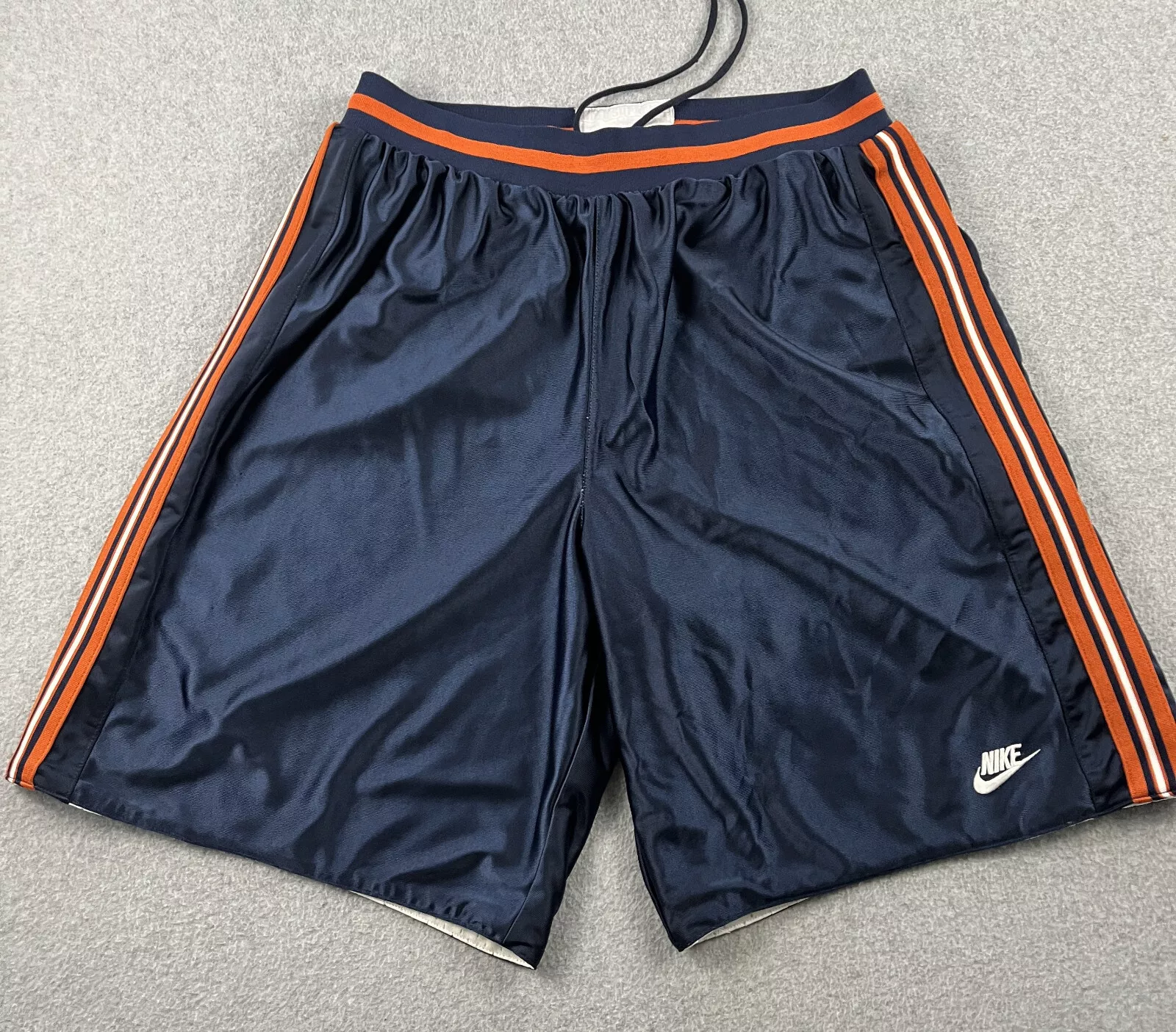 Nike Supreme Court Short Basket Vintage Homme M Réversible Oversize Bleu Blanc