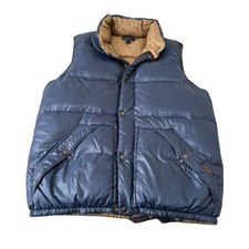Polo Ralph Lauren Vintage Sportsman Goose Down Puffer Vest Blue Men's XL TALL