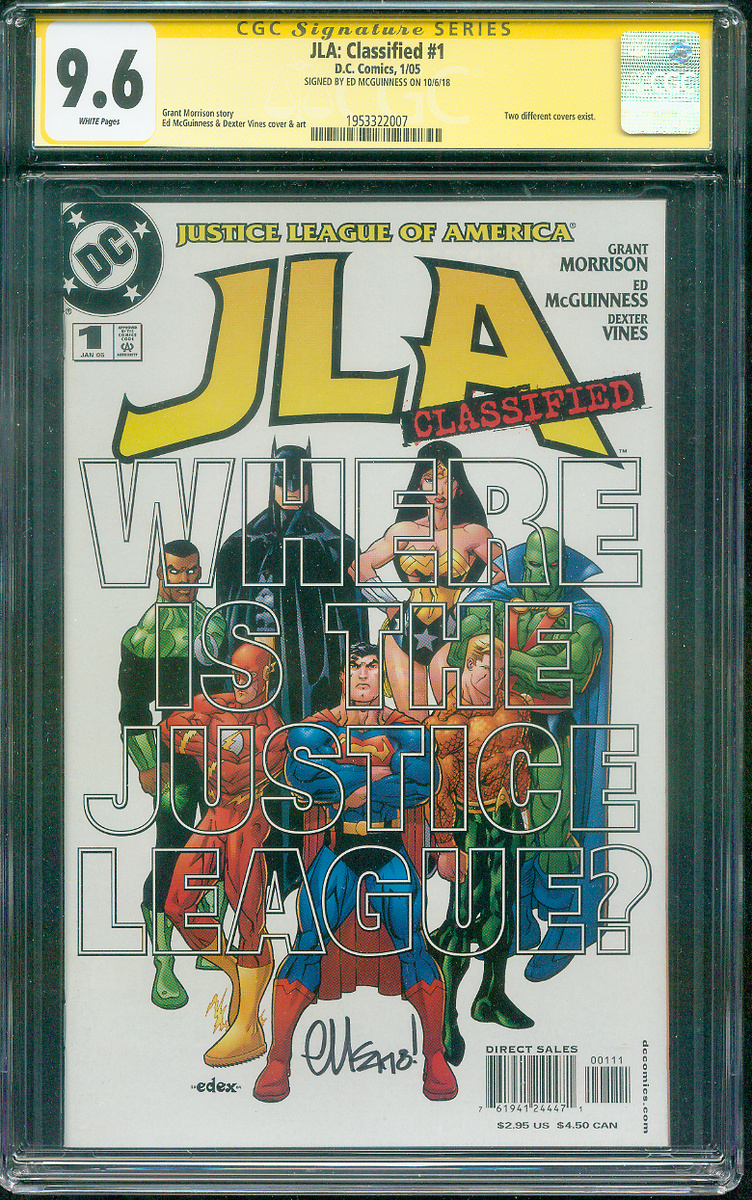 Justice League JLA Classified 1 CGC SS 9.6 Ed McGuinness | eBay