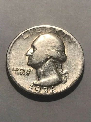 1936 Washington Quarter VG+ #12892