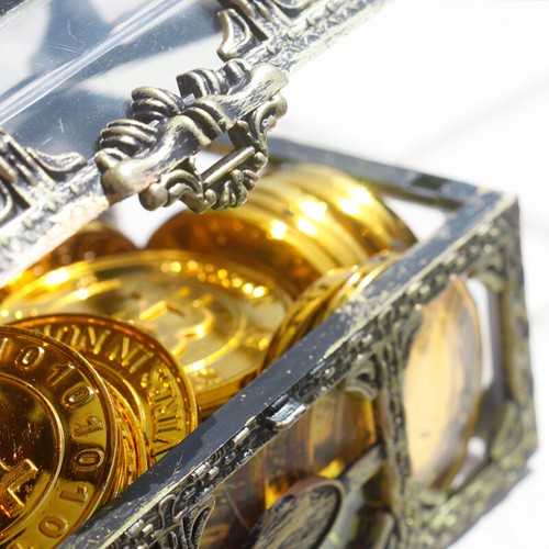 1PZ Scatola del Tesoro Trasparente Portagioie Organizzatore Scatola Gemma Trinket Box Decorazione - Foto 13 di 14