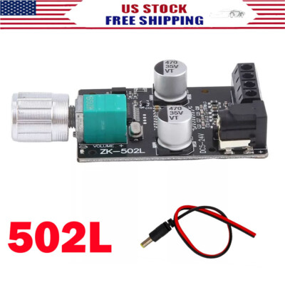 ZK-502L Module 50W+50W Bluetooth 5.0 Audio Digital Amplifier Stereo Board HOT