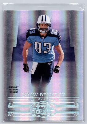 2007 Donruss Threads #50 Drew Bennett Silver Holofoil #/100