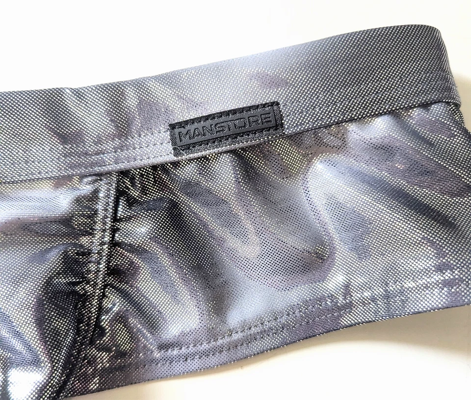 MANSTORE M2324 - BADE BEACH CHEEKY BRIEF SILVER Gr. XL - Bild 3 von 3