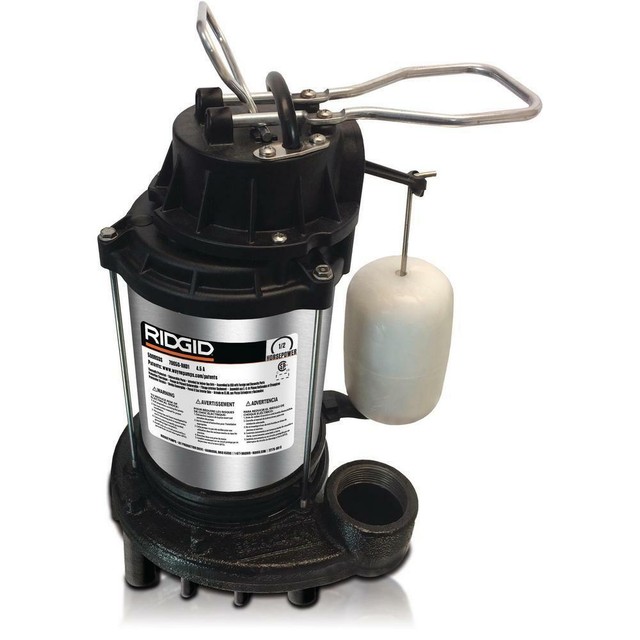 1/2 HP Pro Grade UltraQuiet Stainless Steel Dual Suction Sump Pump Ridgid eBay