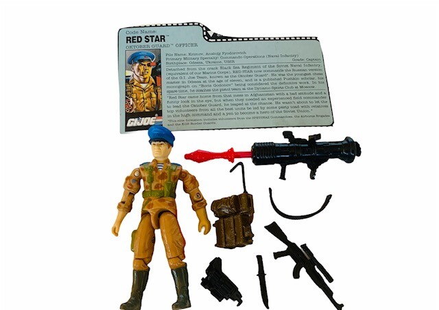 Gi Joe Cobra action figure military Hasbro complete 1991 Red Star