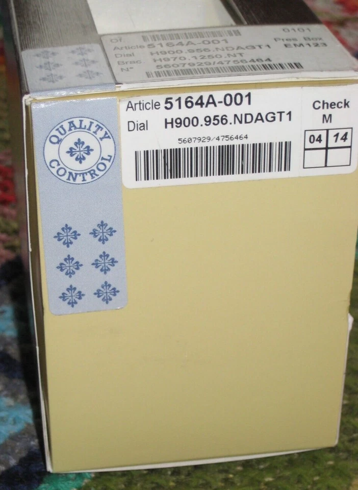 GENUINE PATEK PHILIPPE AQUANAUT 5164A WATCH SERVICE BOX CARDBOARD STORE STORAGE - Image 2 of 4