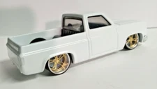 CUSTOM WHEELS ONLY NO TRUCK FITS ON 83 SILVERADO HOT WHEELS 1/64 2C GOLD