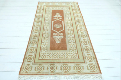 Turkish Milas Carpet, DoorMat, Bedroom Rug Kelim Tapis Teppiche 46''X80'' Area Rug