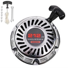 Brilliant Chrome Pull Start Recoil Starter Assembly for Predator 212 Coleman B20