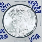 1923 BU UNCIRCULATED SILVER PEACE DOLLAR AUTHENTIC U.S. MINT FREE SHIPPING 6142