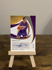 2020-21 Panini Immaculate #PPS-RFX Rick Fox Past and Present Signatures Gold /10