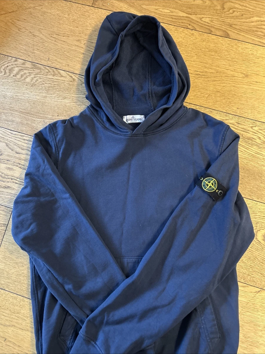 Doudoune Zip Stone Island Pour Garçon - 10 Ans - Bleu - 100% Coton - BNWT - Fabriqué En Italie