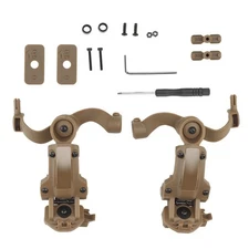 Nylon Tactical Headset Rail Mount 10-Pack Adjustable for M32 M31 HD Helmets