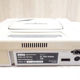 Sega Saturn console bundle with 3 games, 1 controller & cables Japan white