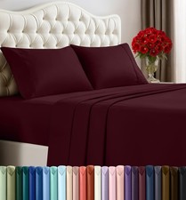 Full Sheet Set   4 Piece Bed Sheets for Full Size Bed, Soft and Breathable Mi...