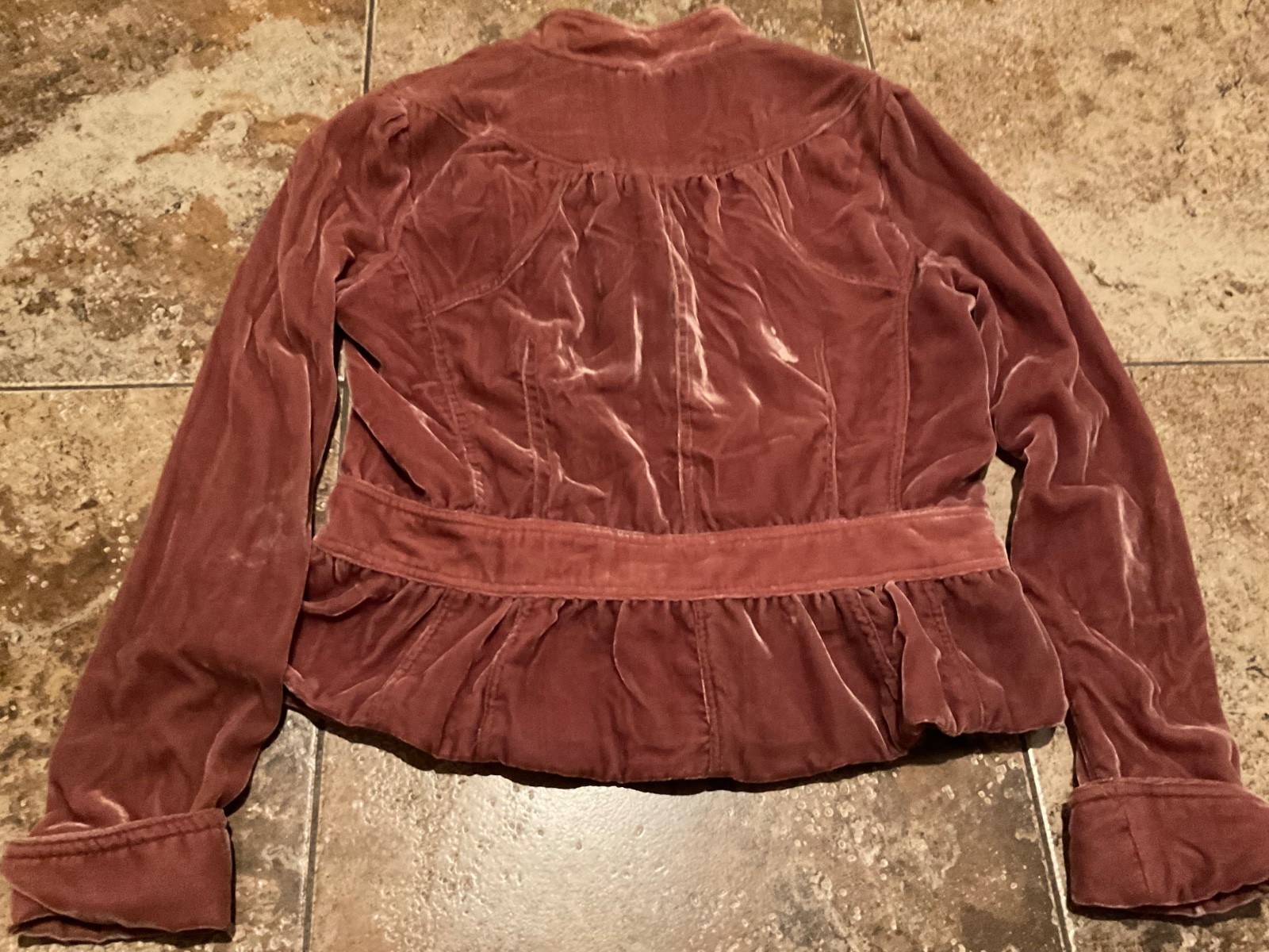 NECESSARY OBJECTS WOMENS COLLARED VELVET JACKET (… - image 6