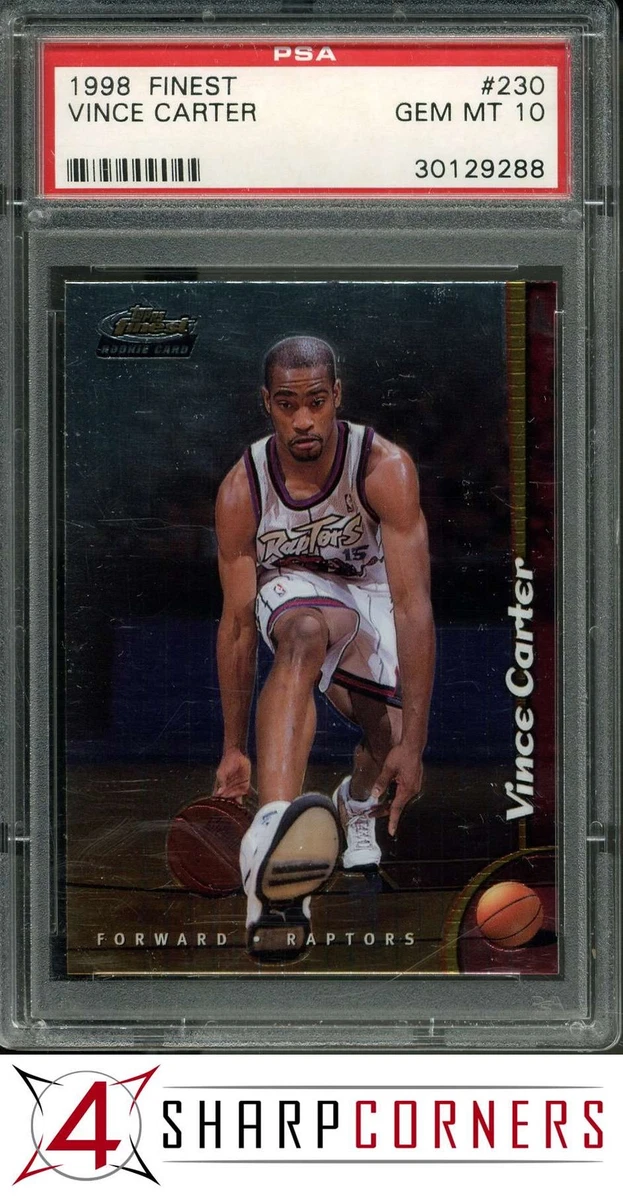 NBA カード Vince carter PSA10 123枚限定 1999-00 Hoops Decade Vince Carter Graded Card #10DD Draft Day