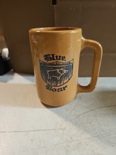 Vintage Blu Boar Mug Stein. Monmouth Pottery Made In USA