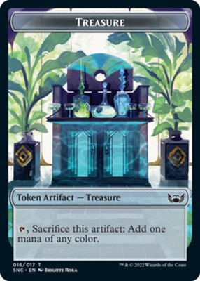 x4 Treasure Token (016) T MTG Streets of New Capenna M/NM, English
