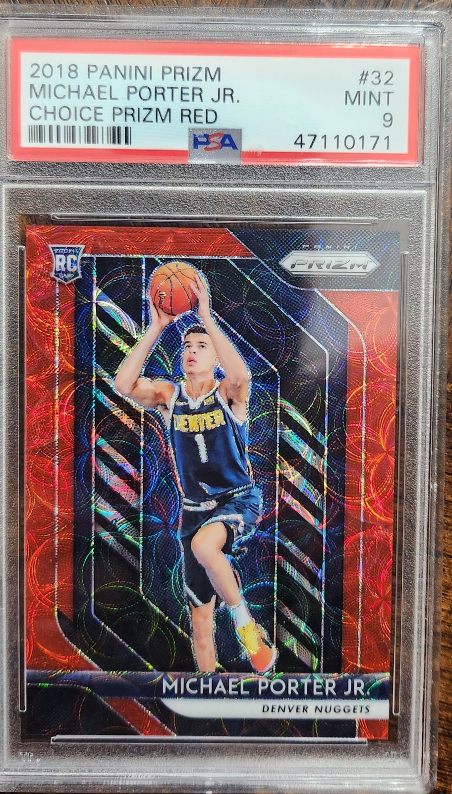 2018-19 Panini Prizm - Michael Porter Jr. #32 Choice Red Prizm /88 (RC)