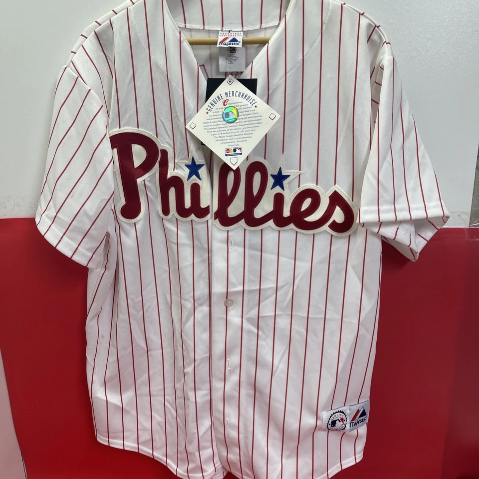Ryan Howard Philadelphia Phillies Majestic #6 Stitched Jersey Sz Large - Image 3 of 4