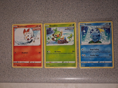 Pokemon Silver Tempest Gen 8 Starters
