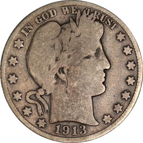 1913-D Barber Half Dollar