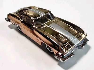 Aurora Cigar Box #6101 Copper Chrome 63 Chevy Corvette Stingray HO
